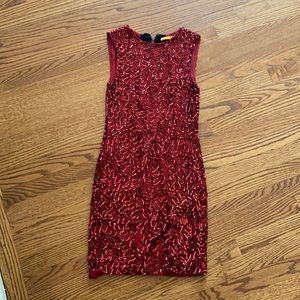 Alice and Olivia sparkly red dress